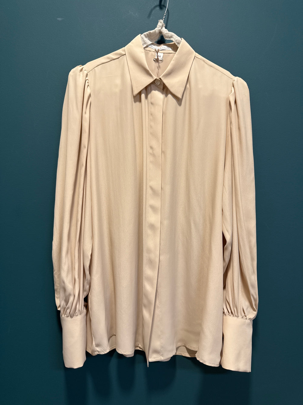 Camicia seta nocciola