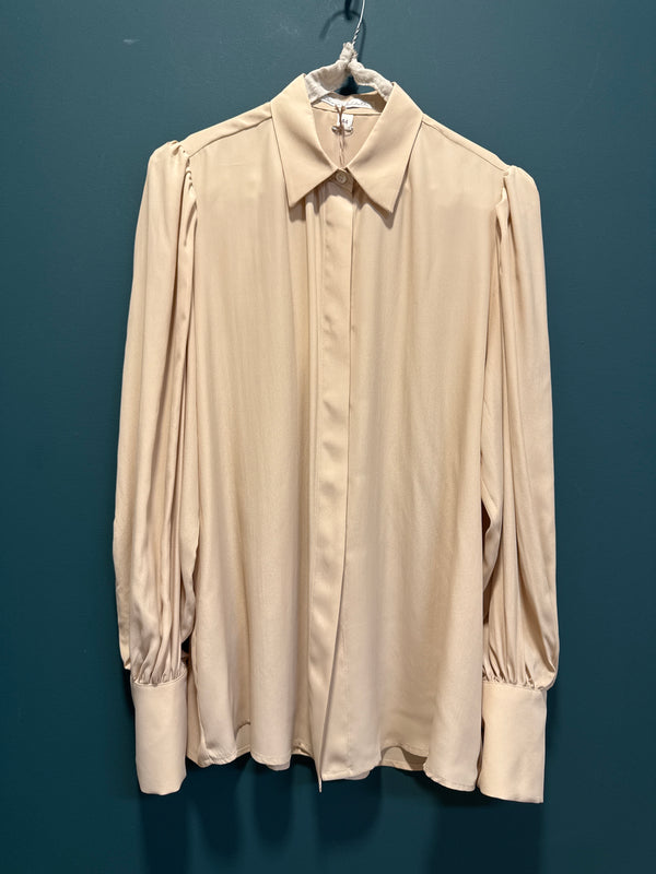 Camicia seta nocciola