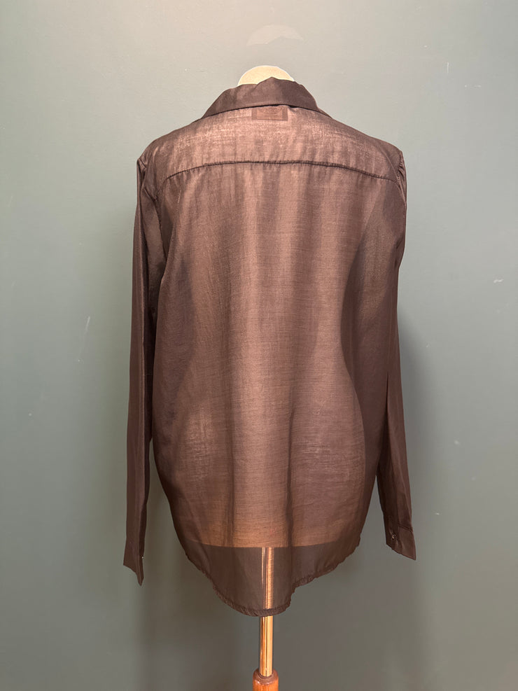 Camicia con tasca nera