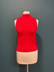 Top  rosso rombi
