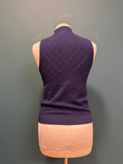 Top blu rombi