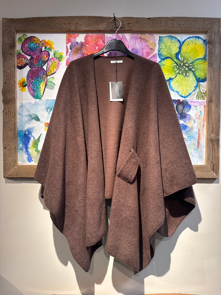 Poncho mantella marrone
