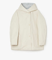 GIACCA REVERSIBILE IN NYLON MEMORY - PANNA/DIGITAL GREY
