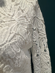 Camicia pizzo bianca fiocco