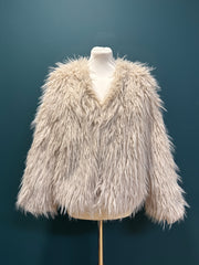 Giacca Eco pelliccia panna