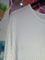 Abito costine bianco