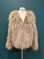Giacca Eco pelliccia fango