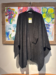 Poncho mantella nero