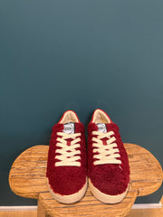 Sneakers fur burgundy Elena Iachi