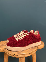 Sneakers fur burgundy Elena Iachi