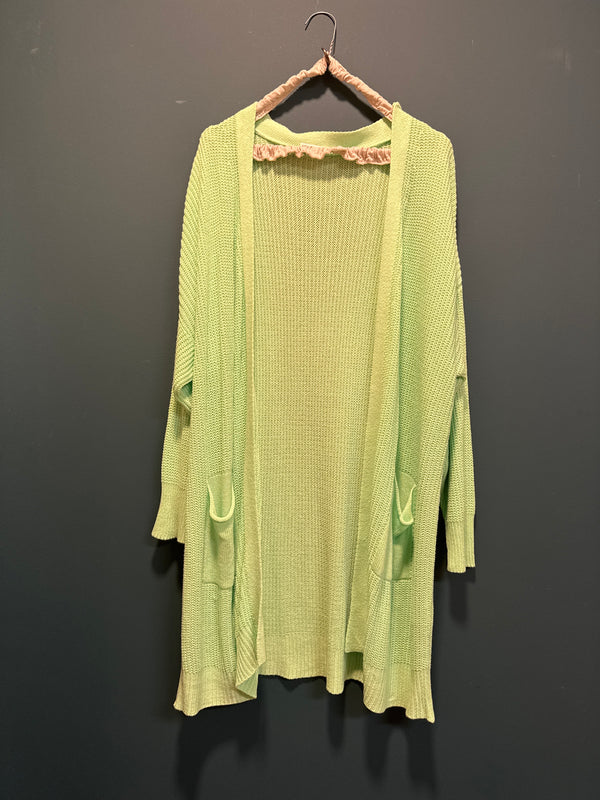 Cardigan verde mela
