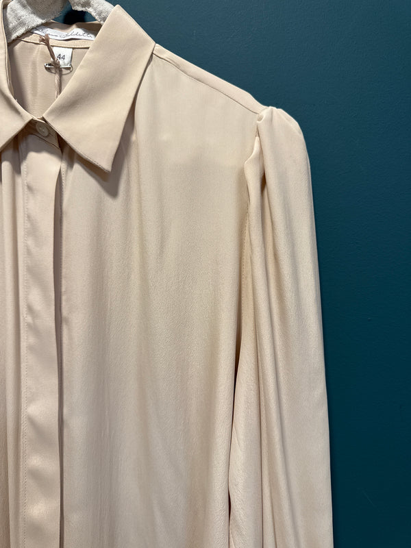 Camicia seta nocciola