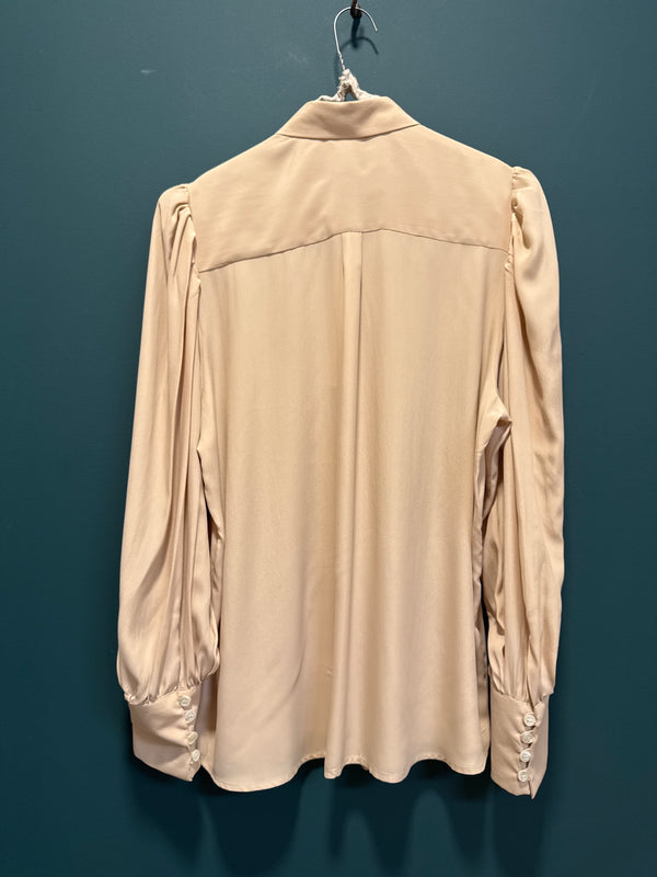 Camicia seta nocciola