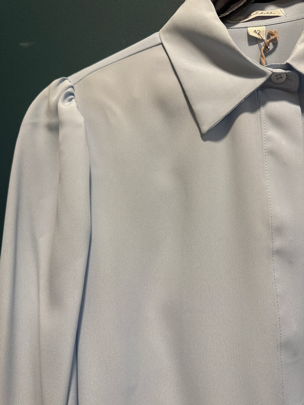 Camicia seta azzurro