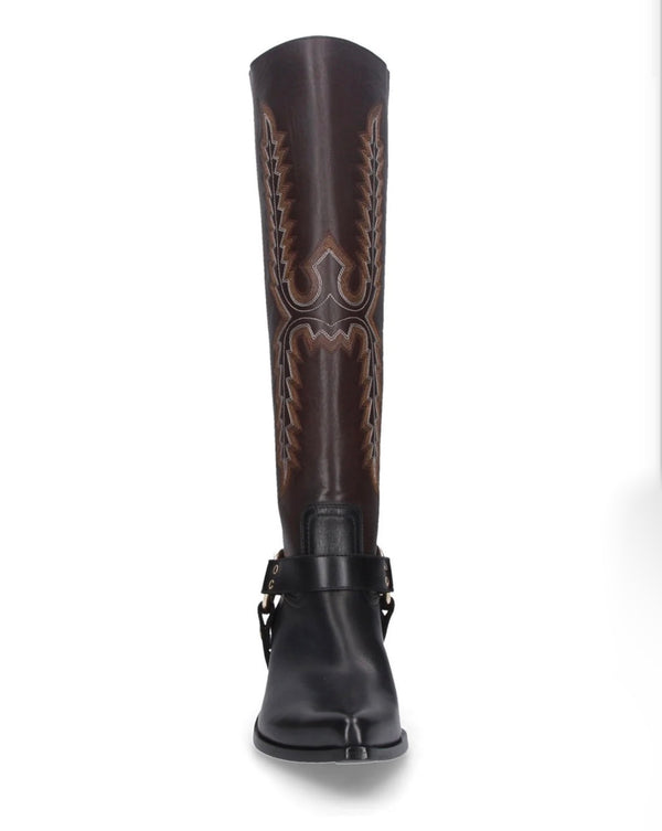 Stivale Texano Alto Bicolor – Elena Iachi
