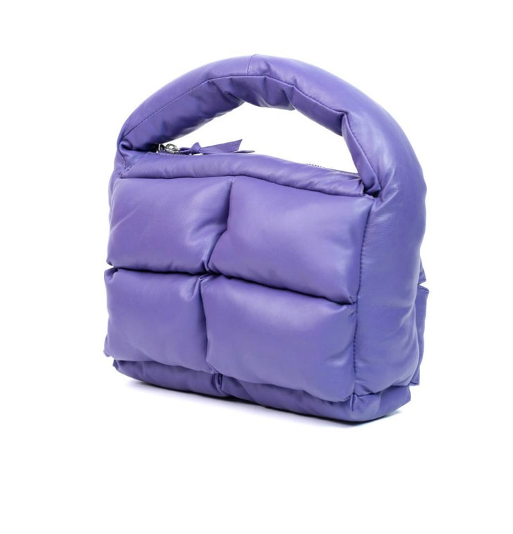 Puffer bag purple