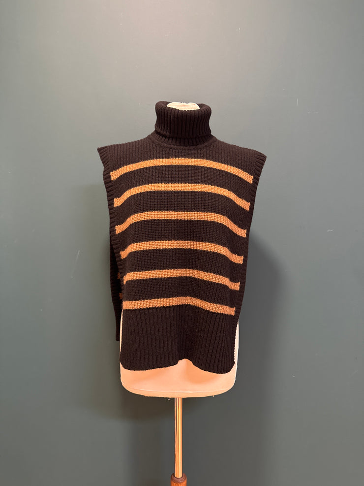 Davantino Sissiottostyle nero con righe cammello