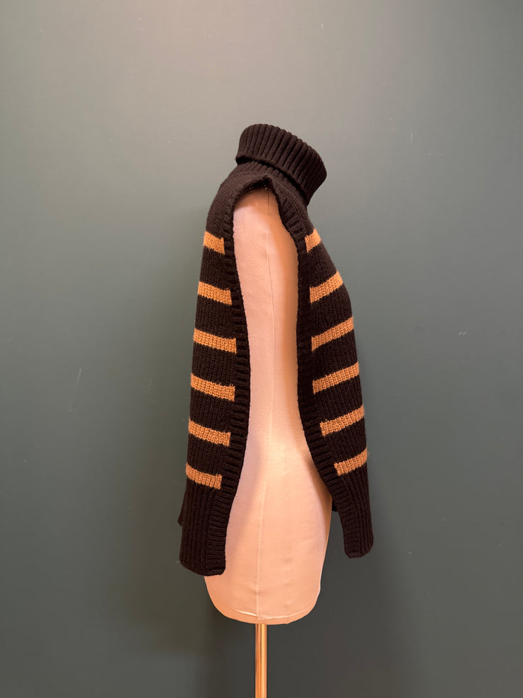 Davantino Sissiottostyle nero con righe cammello