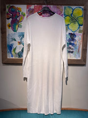 Abito costine bianco