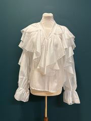 Camicia volant bianca
