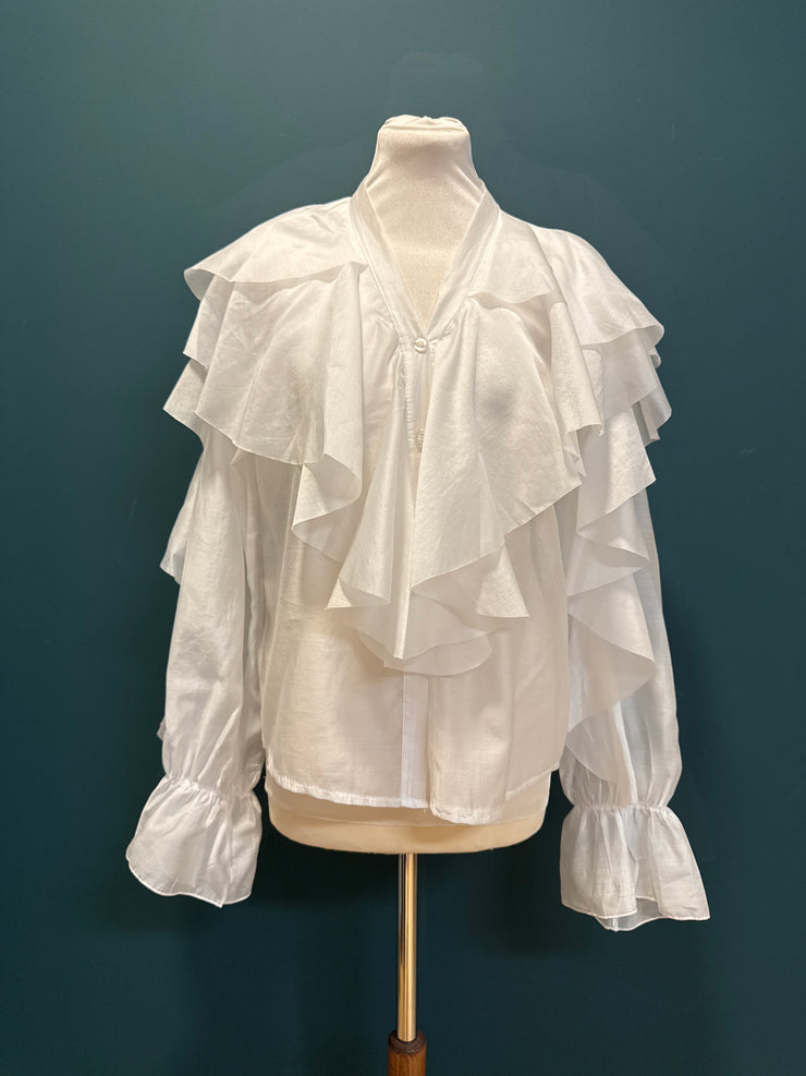 Camicia volant bianca