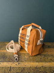 Borsa Marty pelle martellata tobacco manikomio dsgn