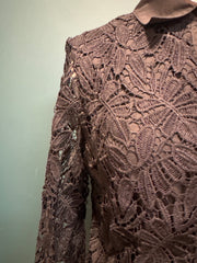 Camicia pizzo fiocco nera
