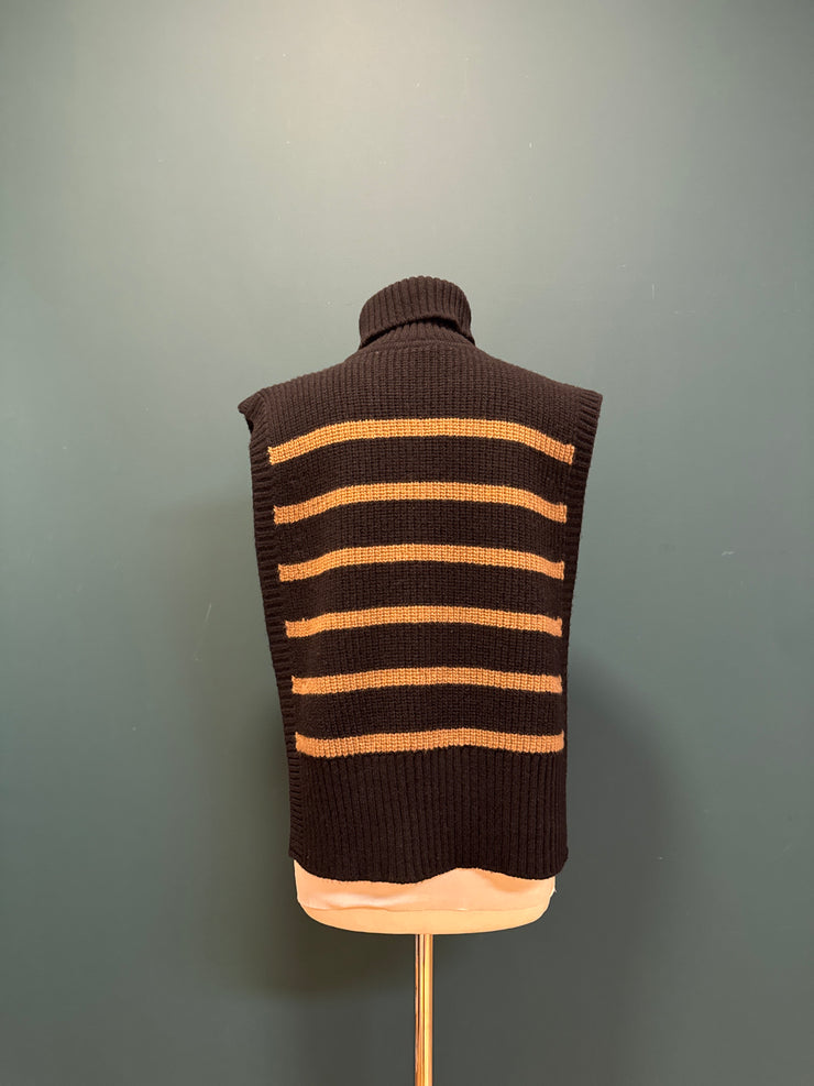 Davantino Sissiottostyle nero con righe cammello