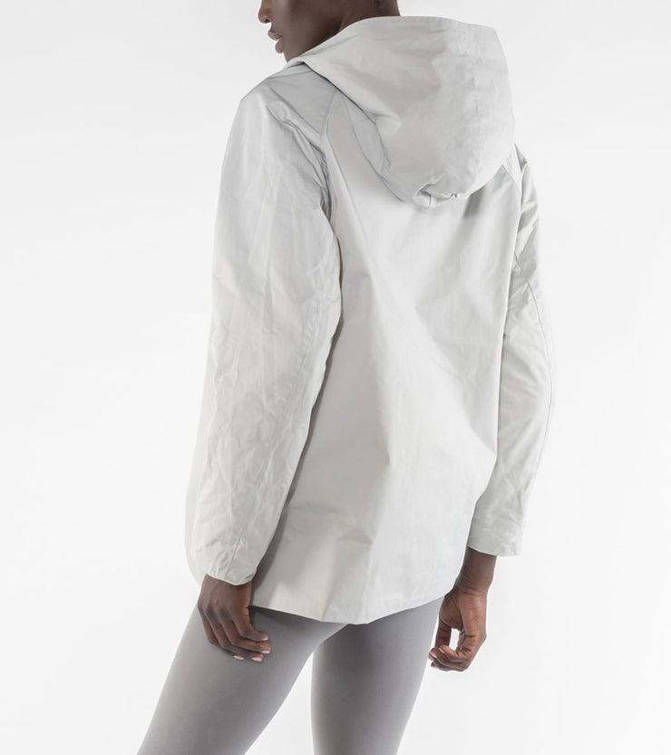 GIACCA REVERSIBILE IN NYLON MEMORY - PANNA/DIGITAL GREY