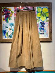 Pantalone ampio velluto 2000 righe cammello