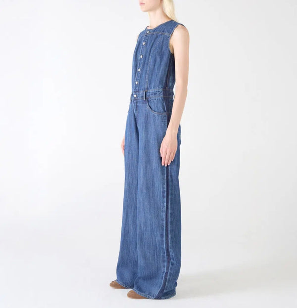 TUTA FIVE SMOCKING WIDE LEG JAPAN DENIM shaft