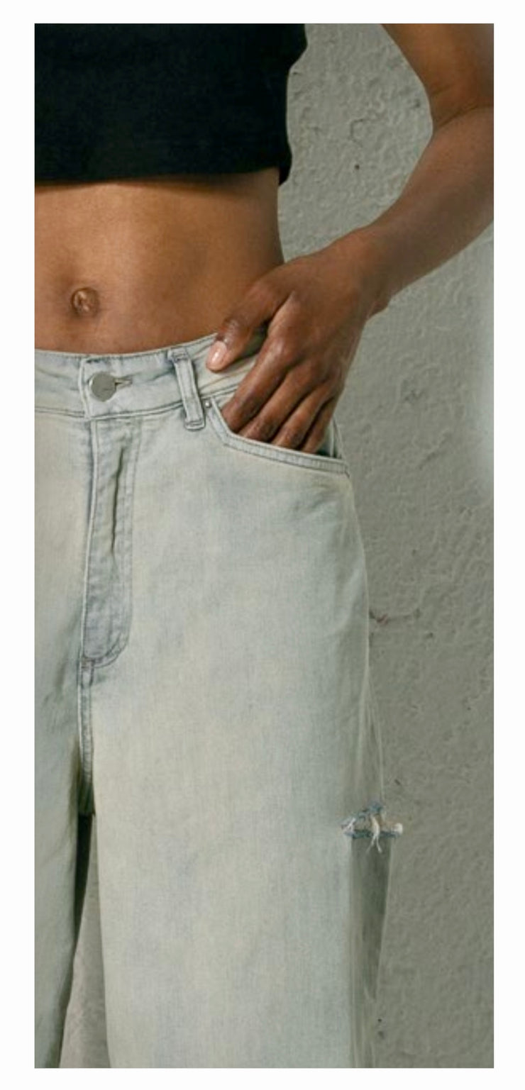 Jeans golden con rotture