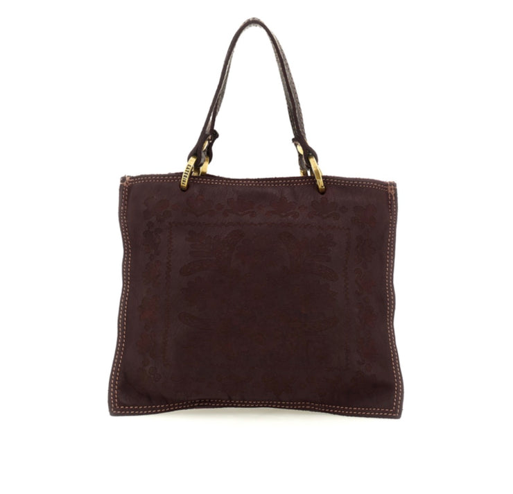 Borsa shopping piccola Clara testa moro in pelle