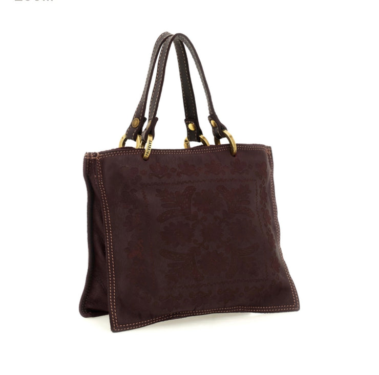 Borsa shopping piccola Clara testa moro in pelle