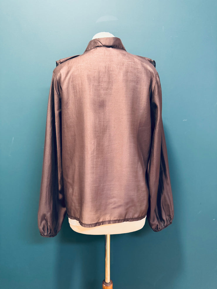 Camicia volant marrone corea