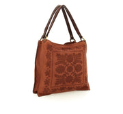 Borsa shopping Clara bruciato in pelle