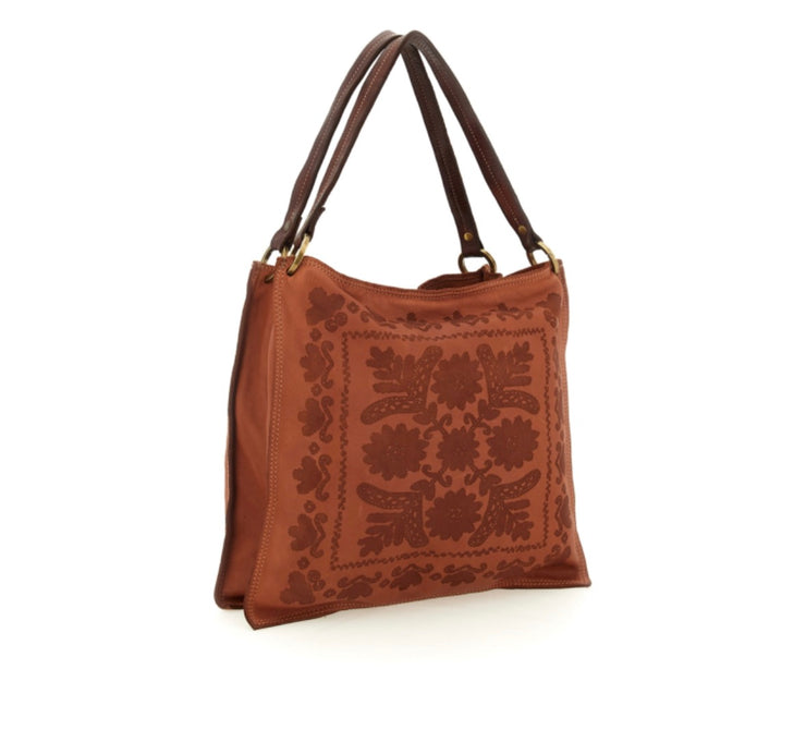Borsa shopping Clara bruciato in pelle