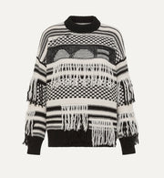 Maglia frange nero oof wear