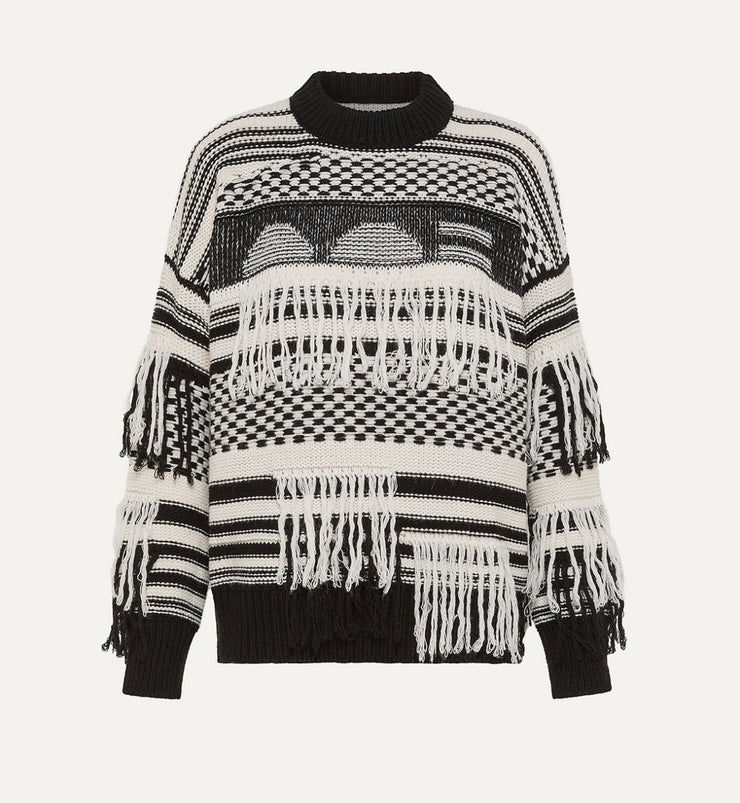 Maglia frange nero oof wear