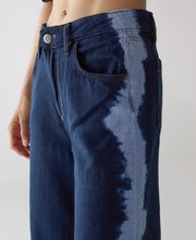 JEANS FIVE WIDE LEG JAPAN DENIM TIE DYE