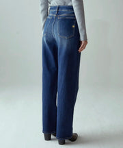Jeans Sophie loose organic denim shaft chiaro