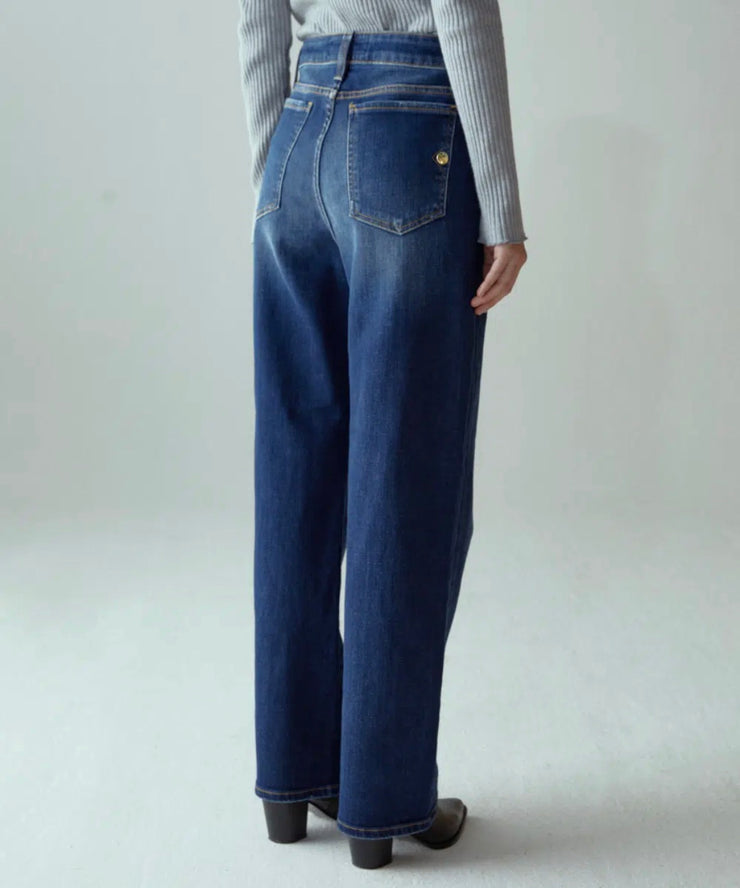 Jeans Sophie loose organic denim shaft chiaro