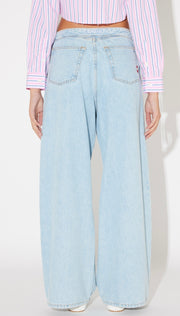 JEANS ROLL UP BLEACH