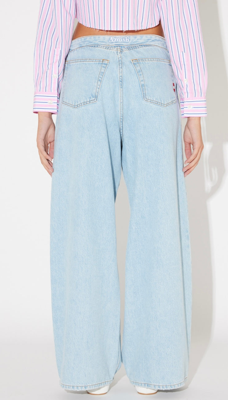 JEANS ROLL UP BLEACH