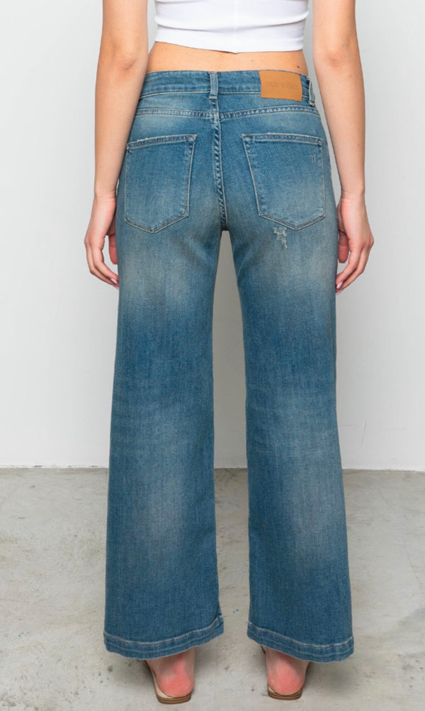 Jeans Denise palazzo cropped