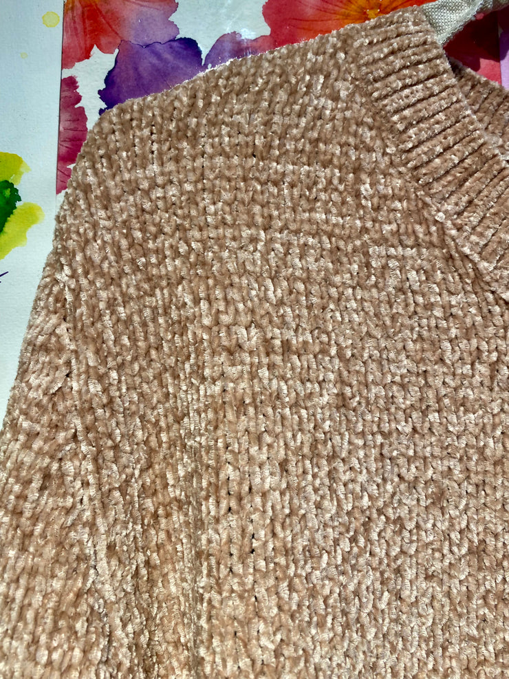 Maglia basica ciniglia nude