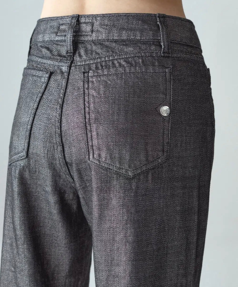 JEANS SOPHIE CROPPED SILVER JAPAN shaft