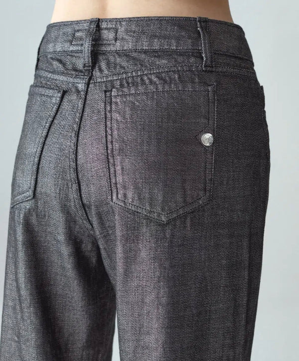 JEANS SOPHIE CROPPED SILVER JAPAN shaft