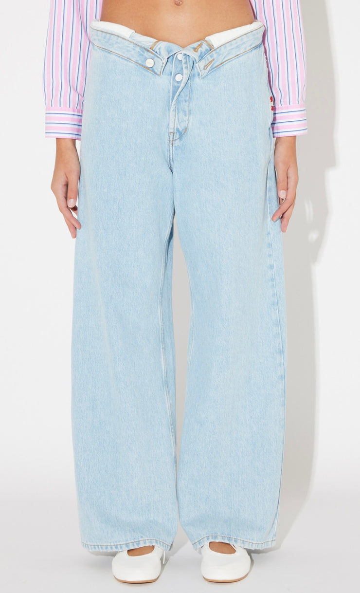 JEANS ROLL UP BLEACH