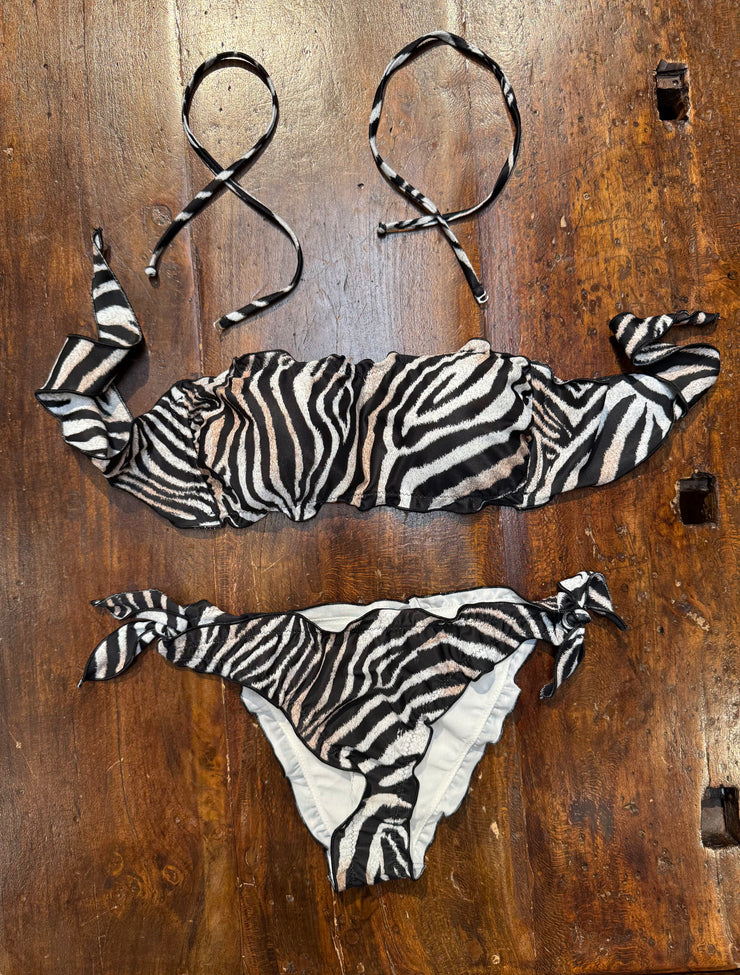 Bikini fascia fru fru zebra